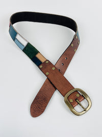 Vintage Patchwork Leather Belt