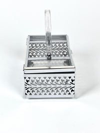 Vintage Chrome & Lucite Box Purse