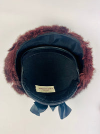 Vintage 50s Brown Genuine Fur Hat