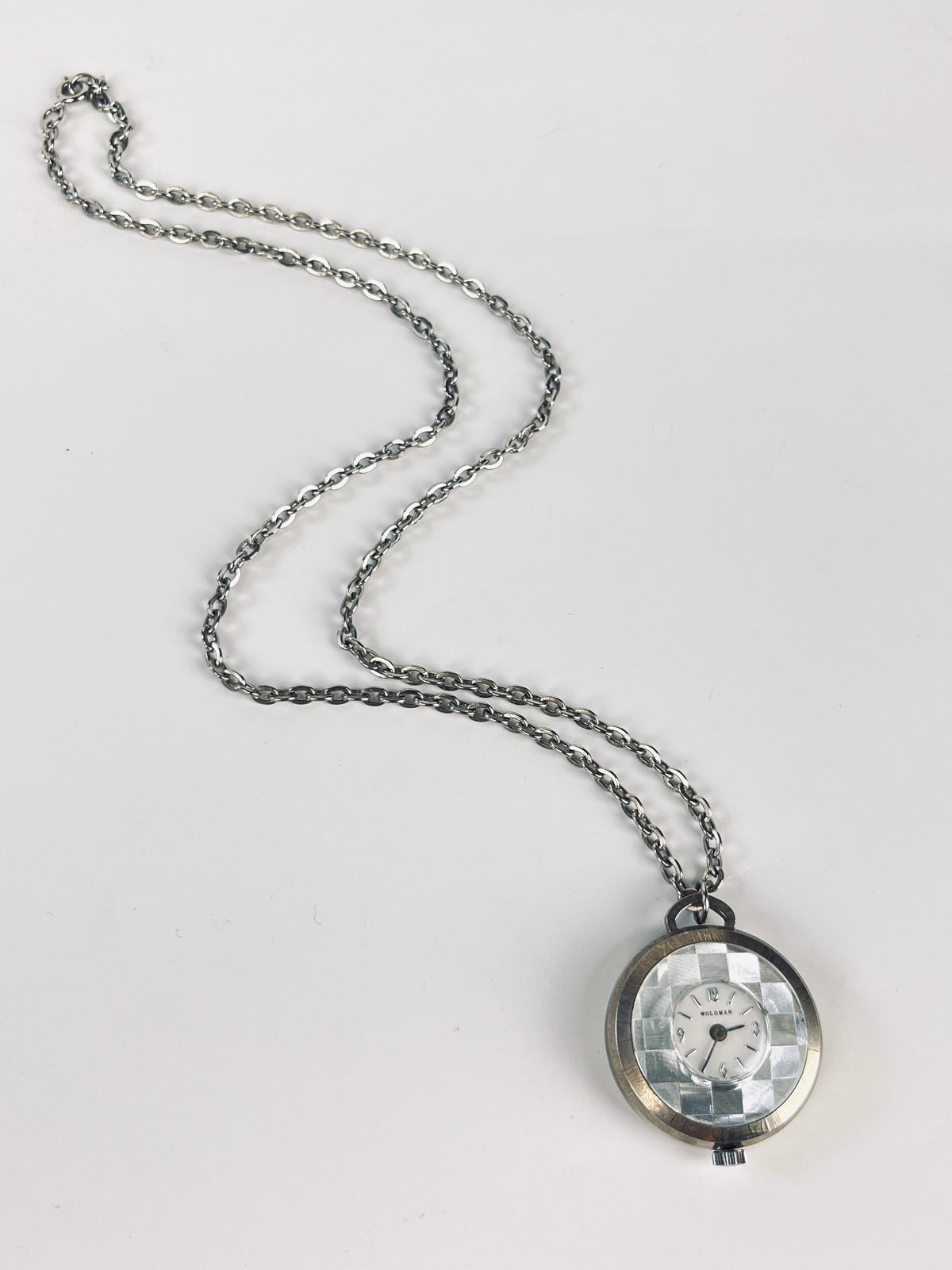 Vintage Watch Necklace with Swiss Movement