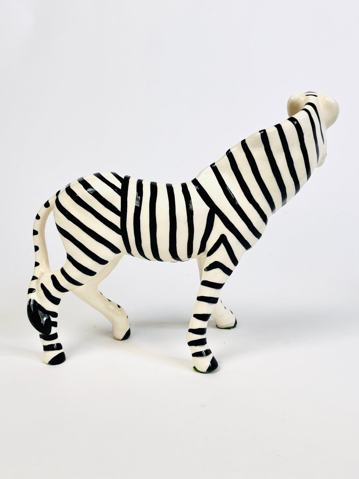 Vintage Handcrafted Ceramic Zebras by Robert Simmons