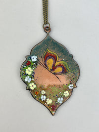 Vintage Handmade Butterfly Necklace