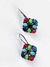 Vintage Sterling and Stone Earrings