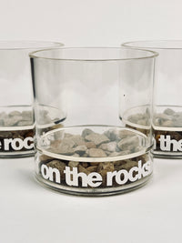 Vintage “On the Rocks” Glasses, 4pc Set