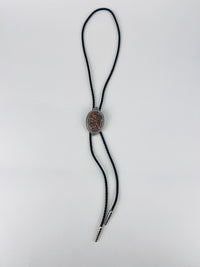 Vintage Agate Stone Bolo Tie