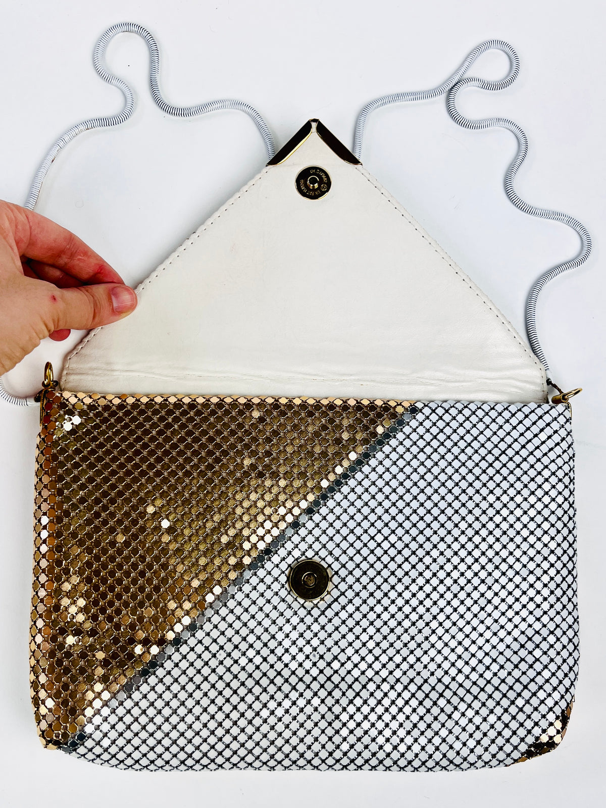 Vintage 1980s Metal Mesh Bag