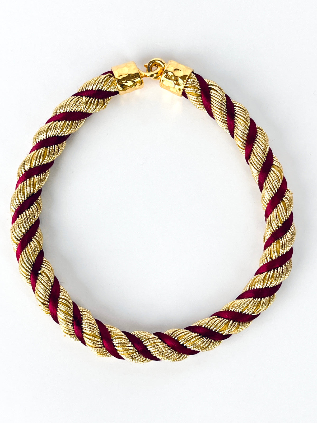 Vintage Twisted Rope Collar Necklace