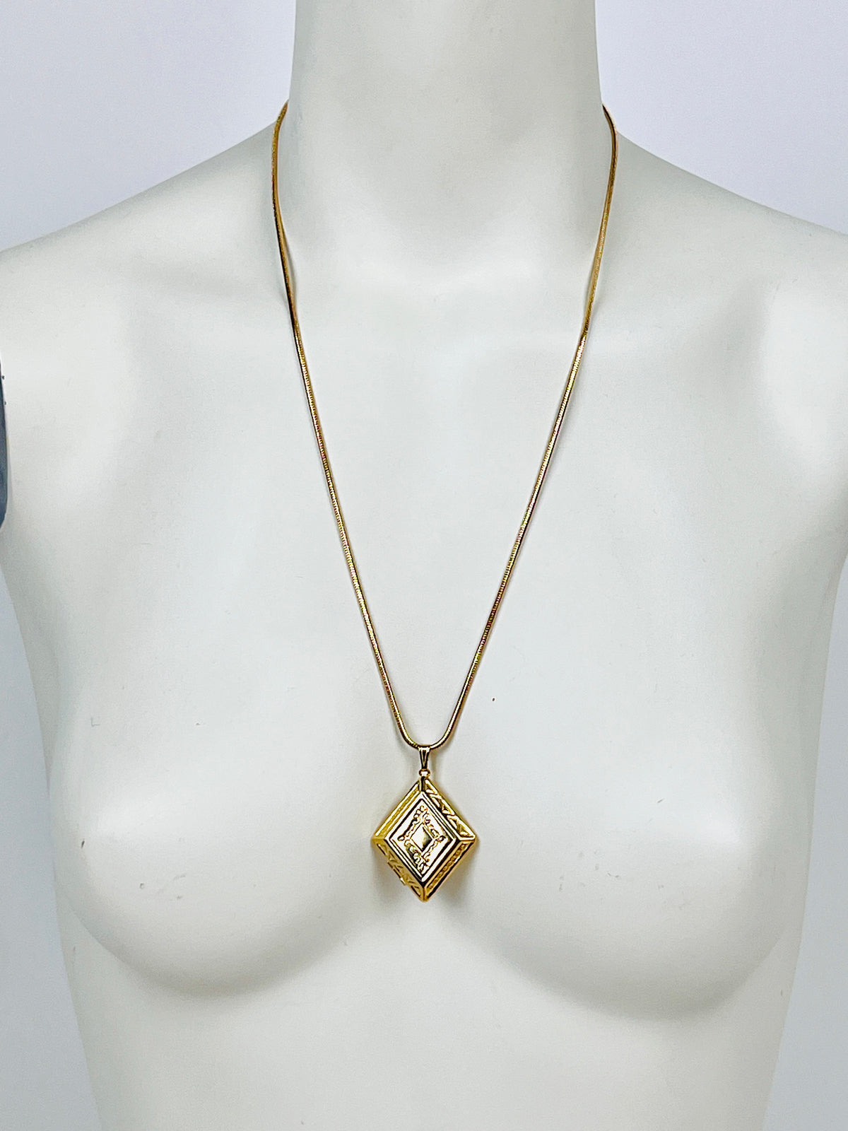 Vintage Diamond-Shaped Locket