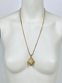 Vintage Diamond-Shaped Locket