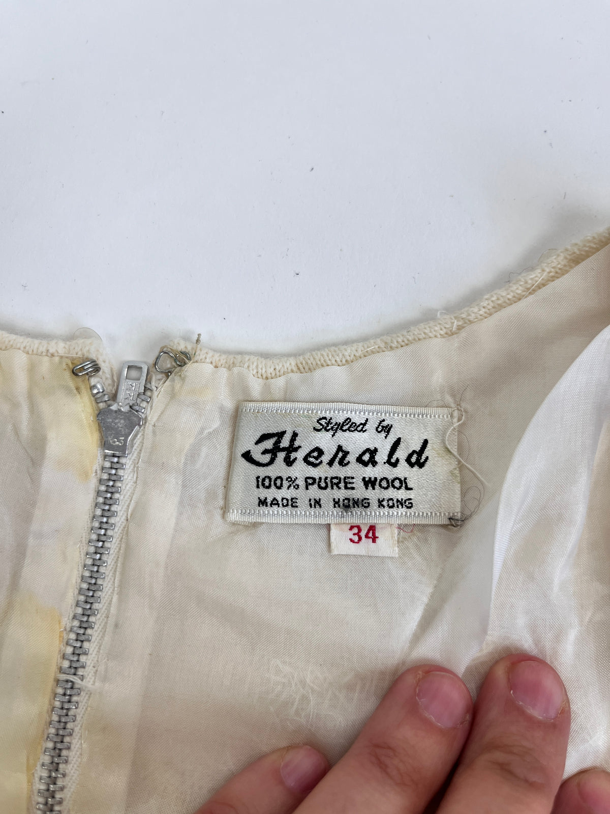 Vintage 1950s Wool & Sequin Top