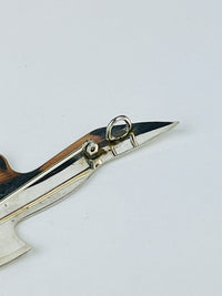 Vintage Modernist Sterling Bird Brooch