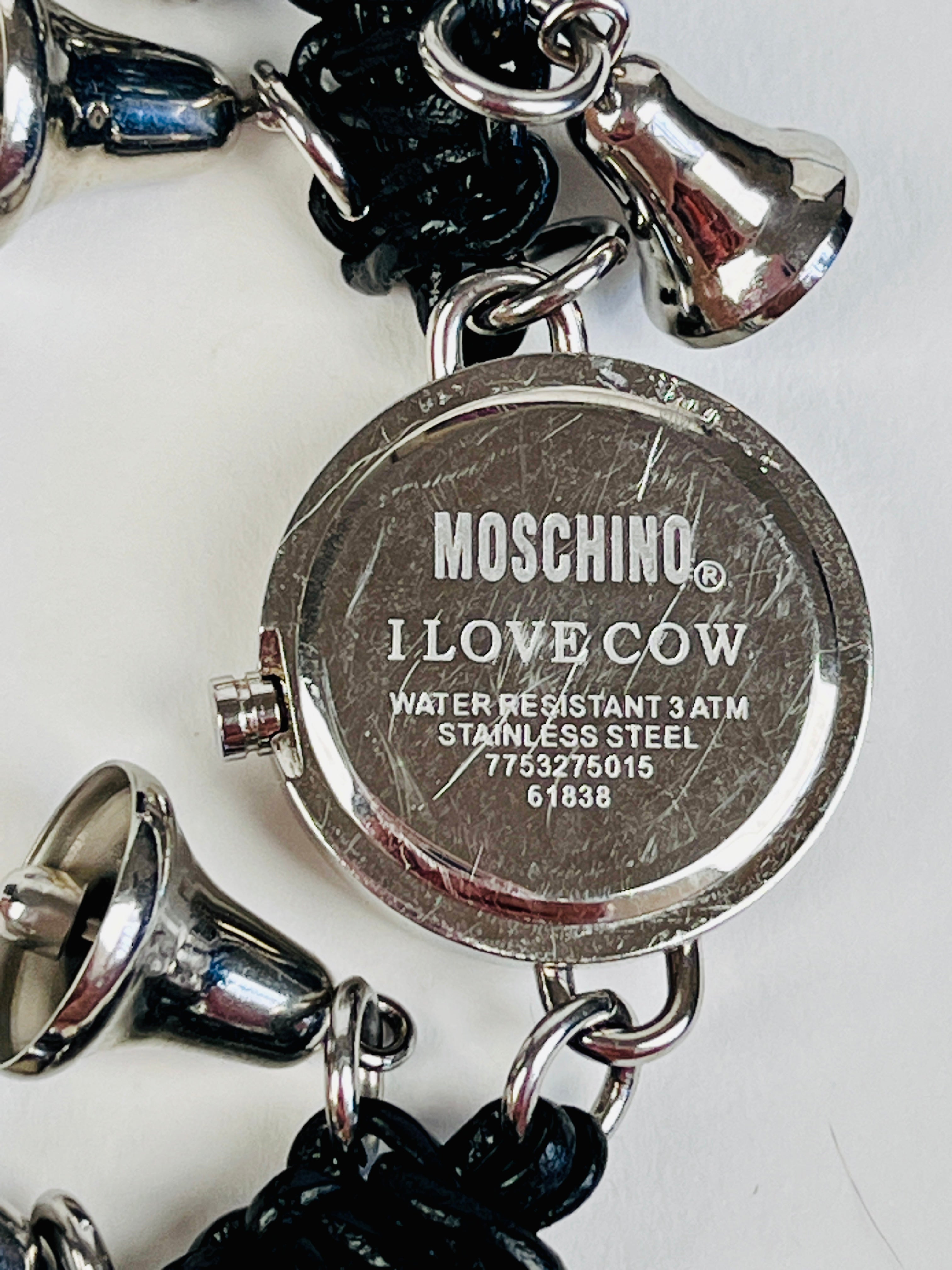 90s Moschino Hours & Minutes Watch and Desk Clock - “I Love Cow