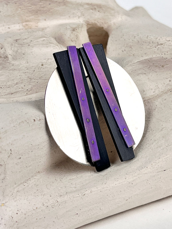 Vintage Postmodern Sterling Earrings