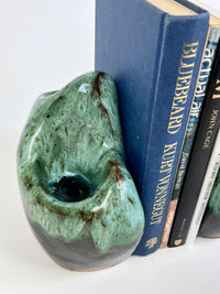 Vintage Sculptural Studio Pottery Bookends