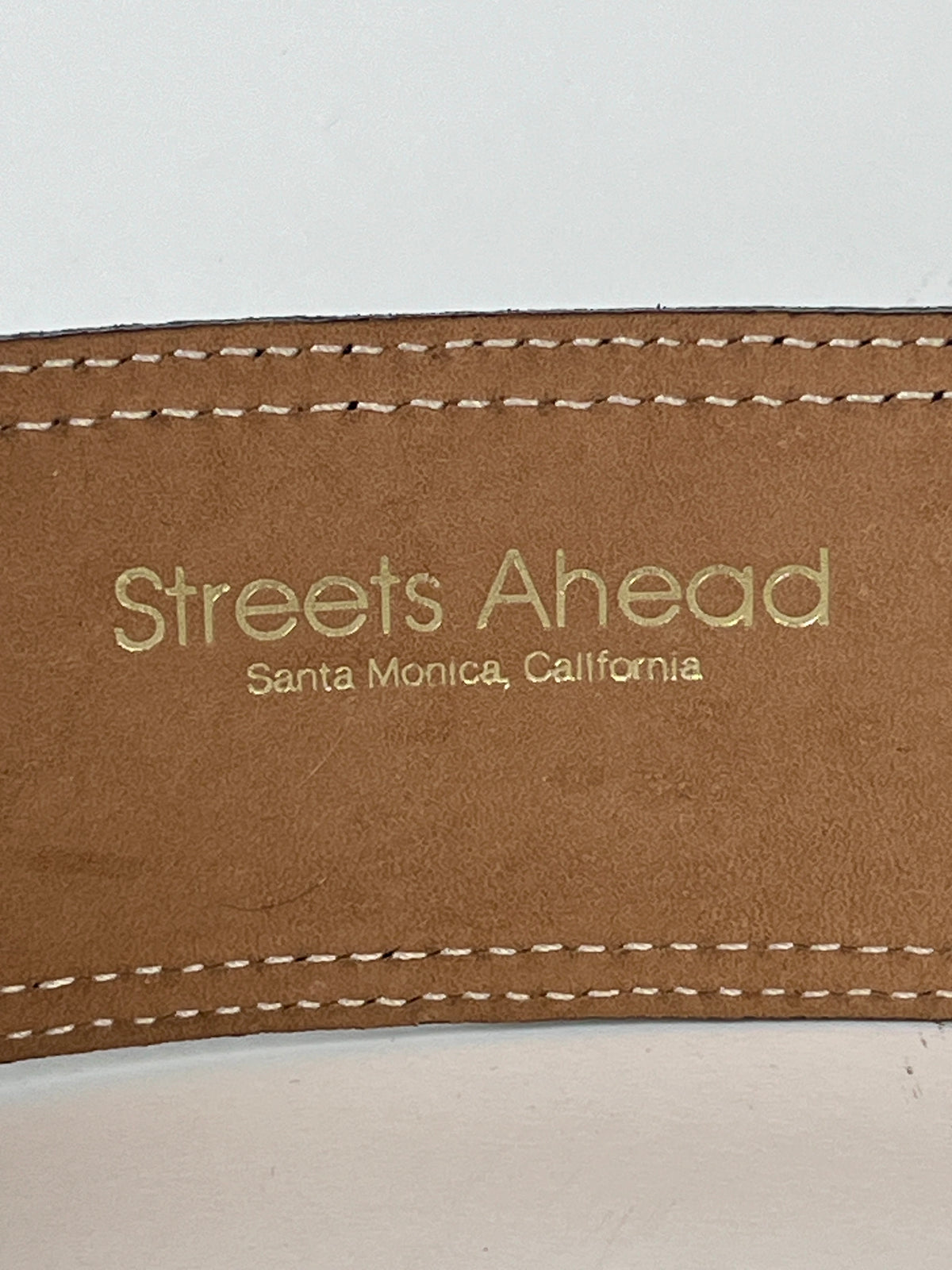 Vintage Leather Belt by Streets Ahead