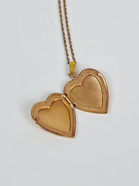 Vintage 14k Gold-Filled Engraved “Leslie” and “L” Monogram Locket