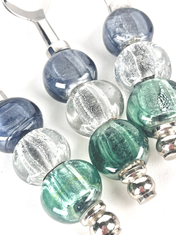 Vintage Glass Handle Serving Set