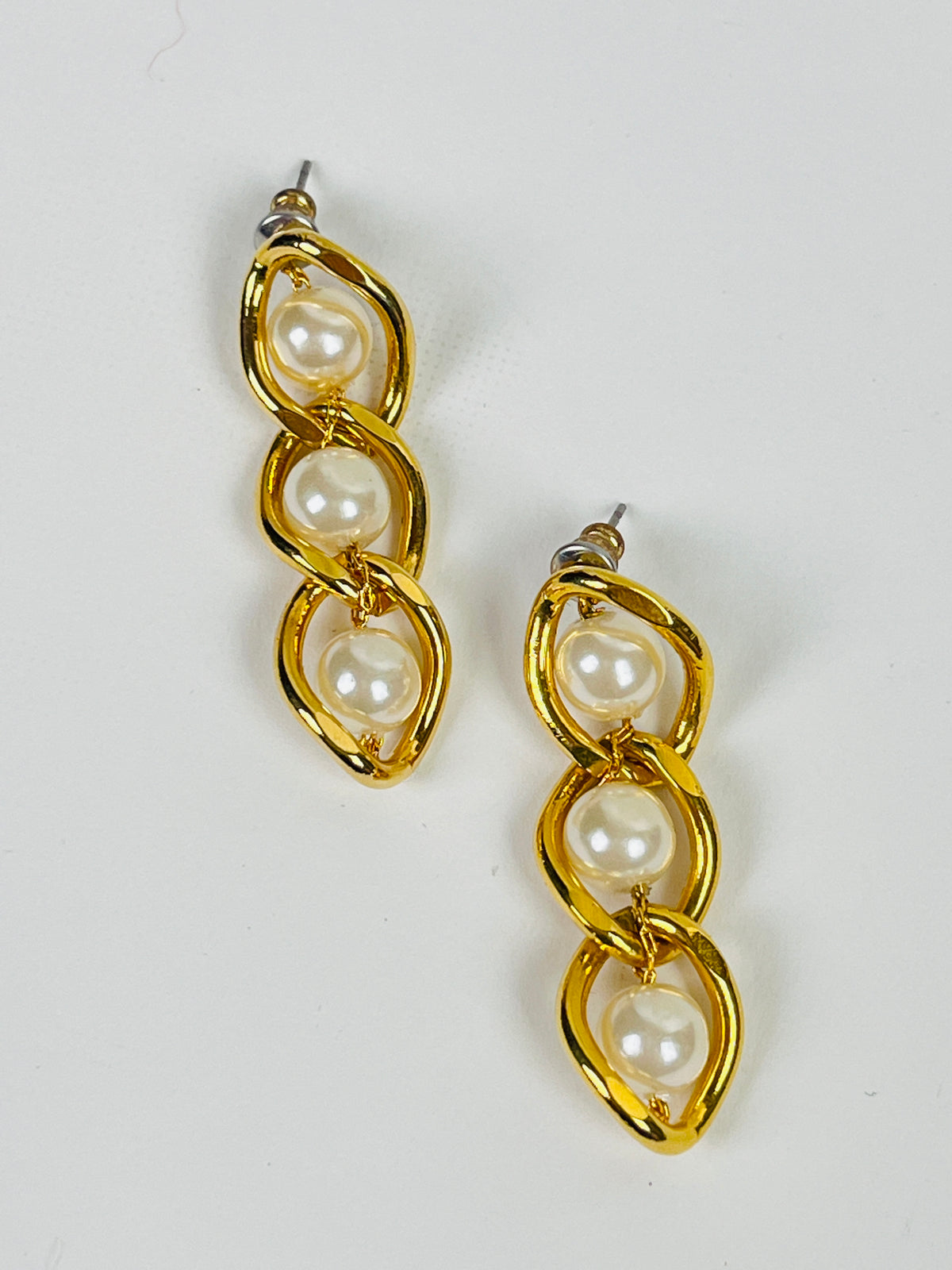 Vintage Faux Pearl Earrings