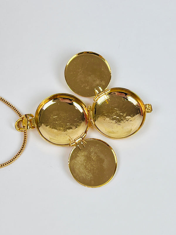 Vintage Engraved Four-Picture Locket