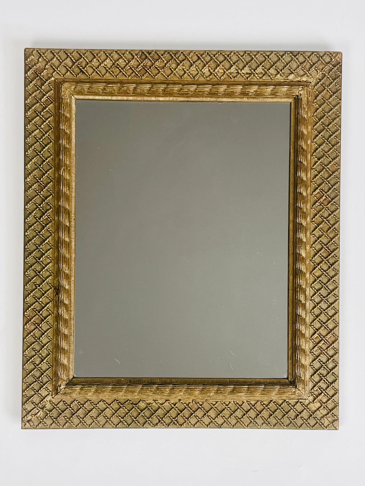 Vintage Lattice Wall Mirror