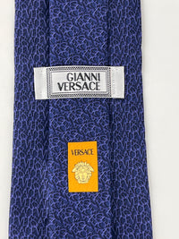 Gianni Versace Vintage 90s Silk Tie, Medusa and Versace Logo Design