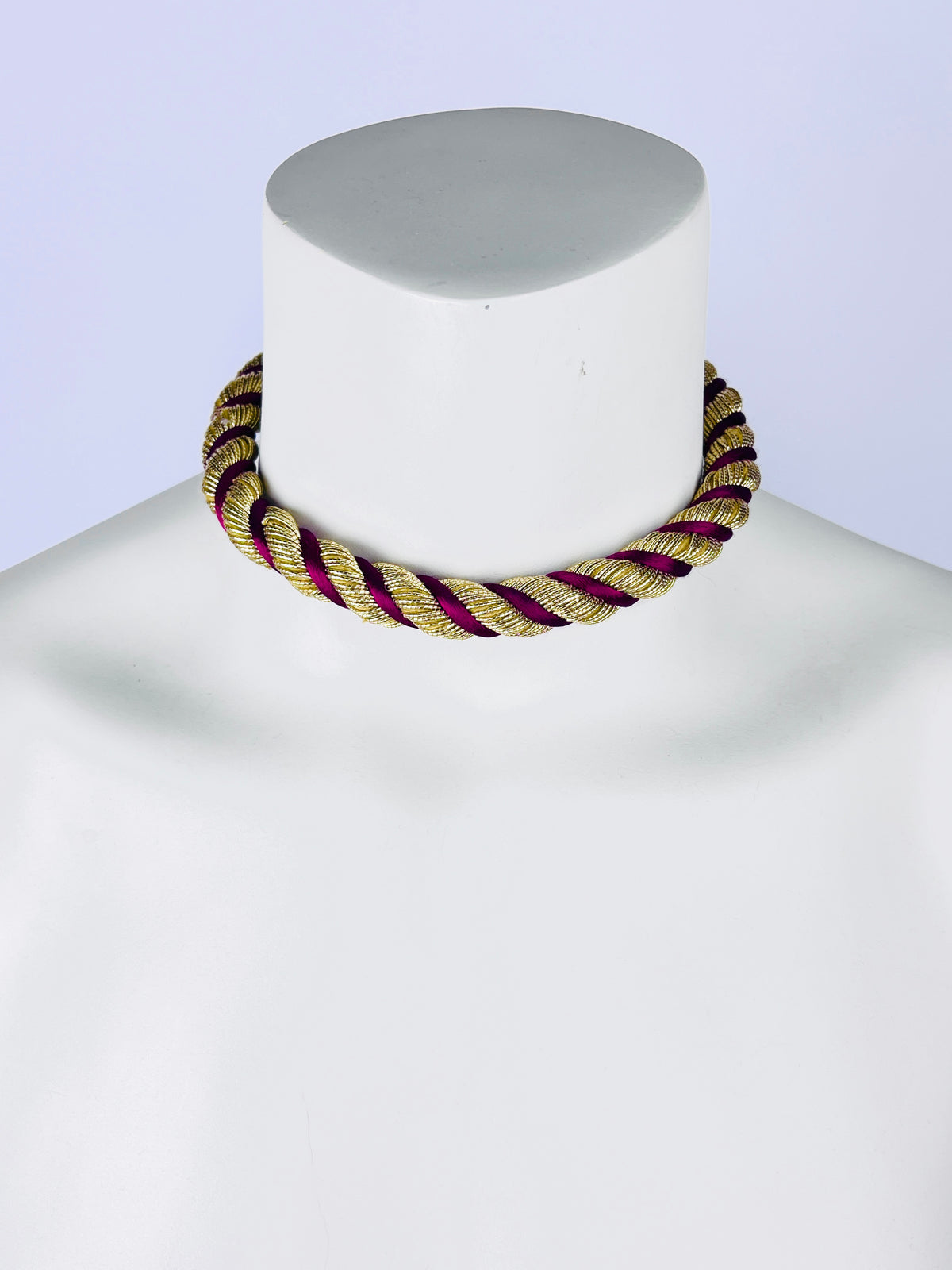 Vintage Twisted Rope Collar Necklace