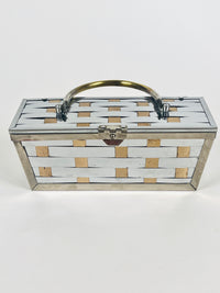 Vintage Woven Metal Box Purse