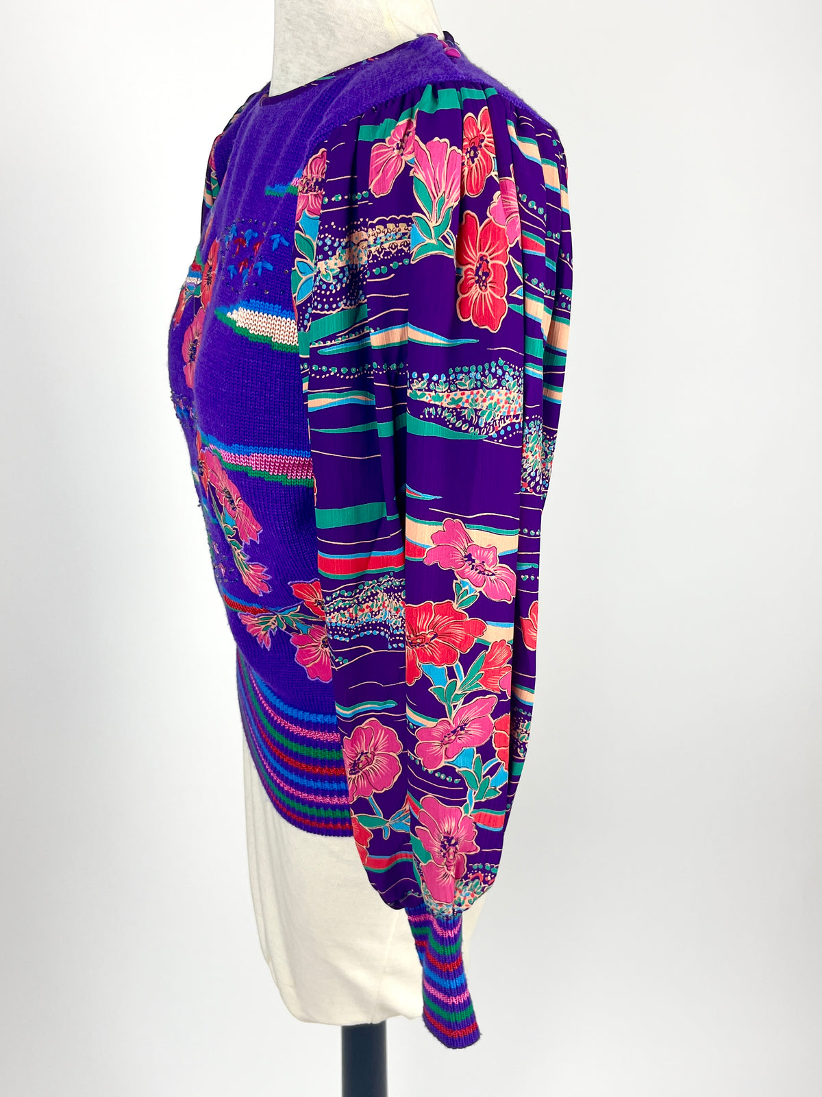 Vintage Floral Knit Top