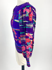Vintage Floral Knit Top