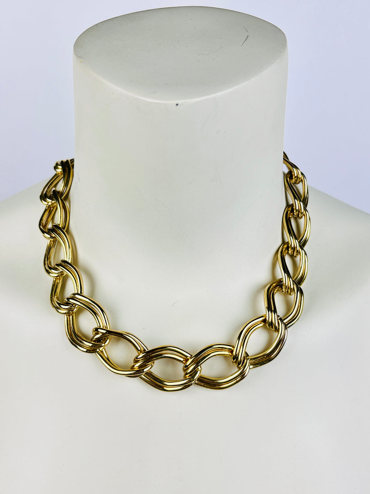 Vintage Gold-Tone Link Necklace