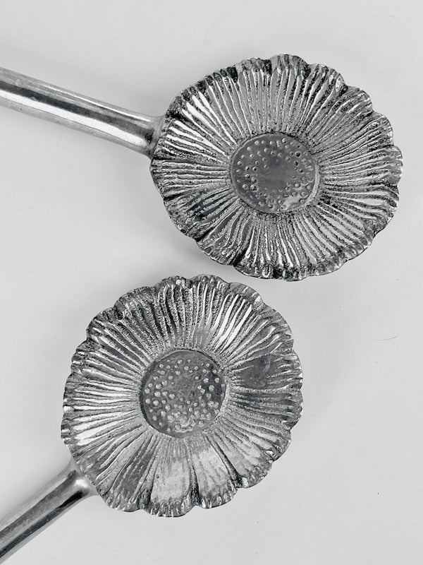 Vintage Sunflower Salad Servers