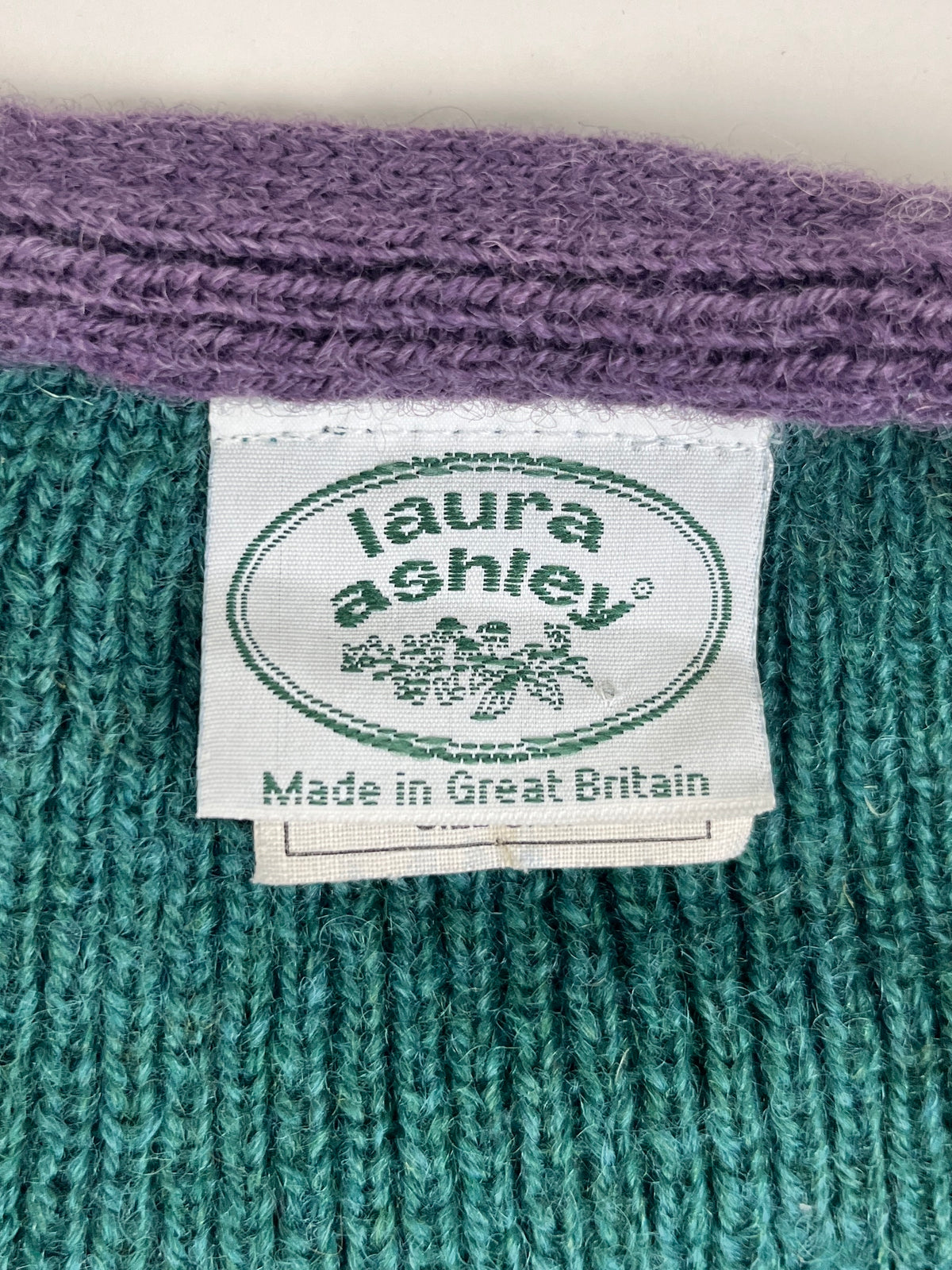 Vintage Wool Sweater by Laura Ashley
