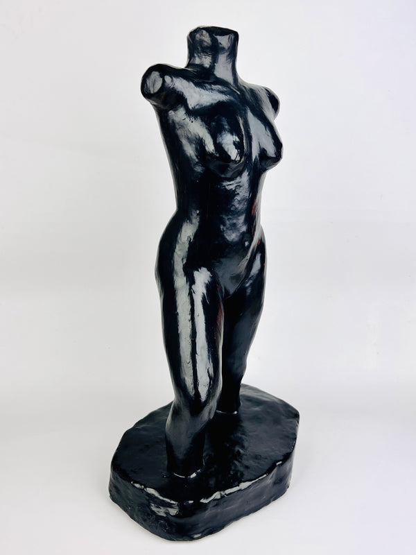 Vintage Female Nude Plaster Sculpture
