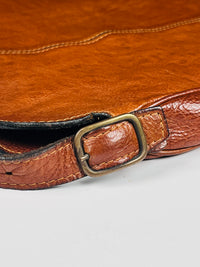 Vintage Tobacco Brown Leather Bag