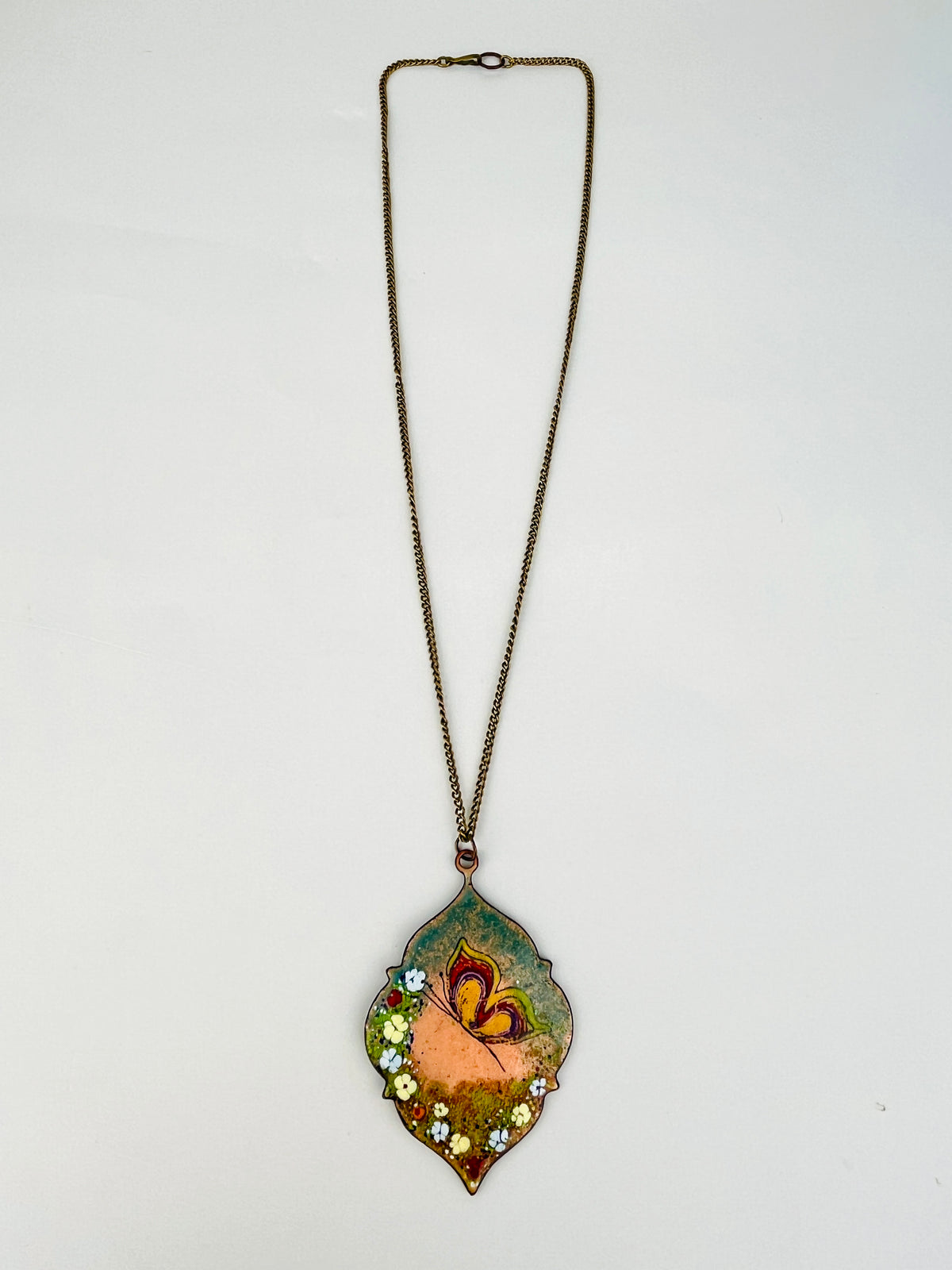 Vintage Handmade Butterfly Necklace