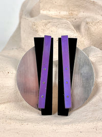 Vintage Postmodern Sterling Earrings