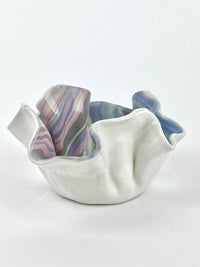 Vintage Porcelain Nerikomi Trinket Bowl by Martin Bleyer
