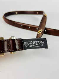 Vintage Brown Leather Brighton Belt