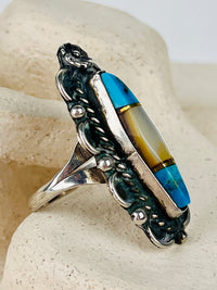Vintage Navajo Turquoise Sterling Ring