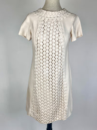 Vintage 1960s Floral Embroidered Dress & Jacket Set