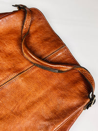 Vintage Tobacco Brown Leather Bag