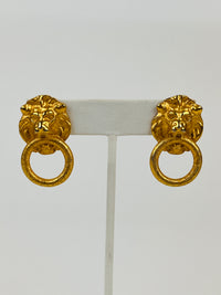 Vintage Lion Doorknocker Earrings
