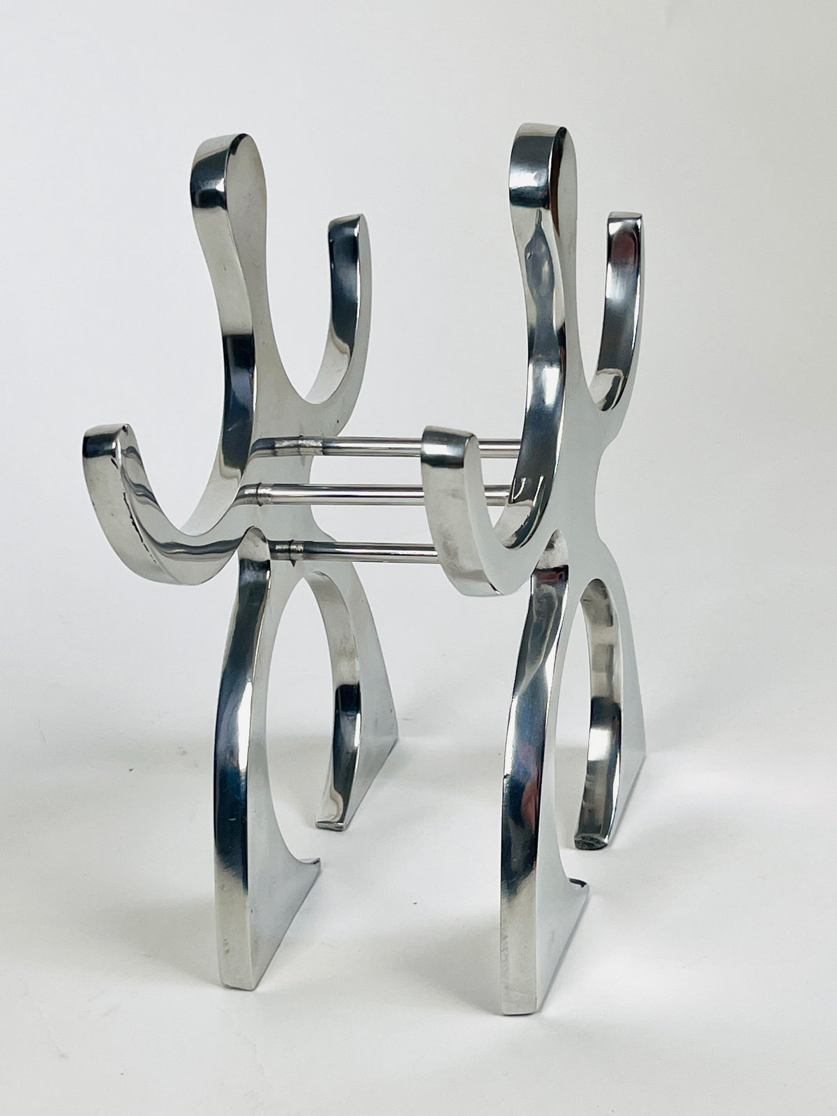 Vintage Postmodern Figurative Wine Rack