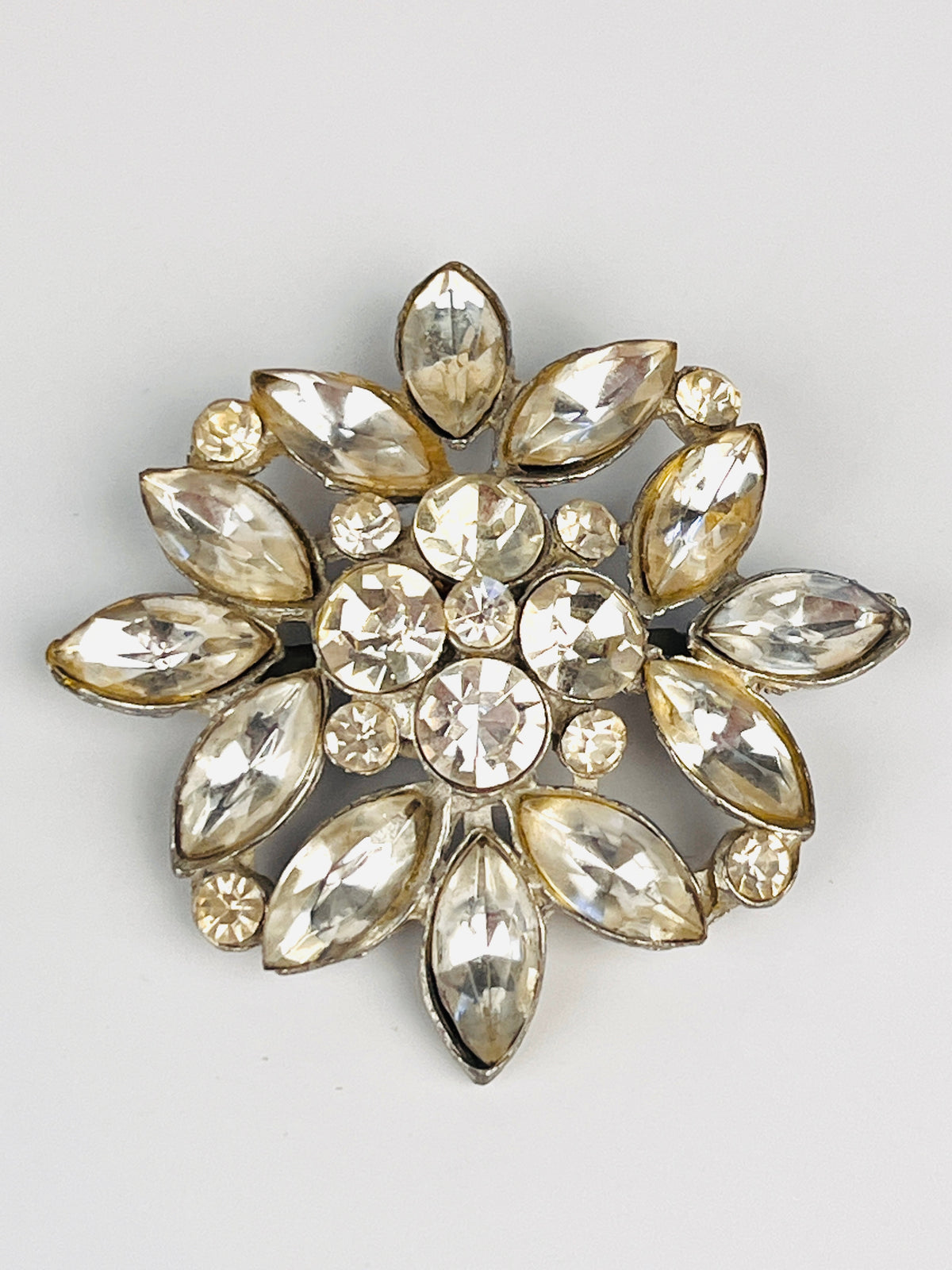 Vintage 1940s Rhinestone Brooch