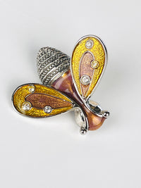 Vintage Enameled Butterfly Brooch