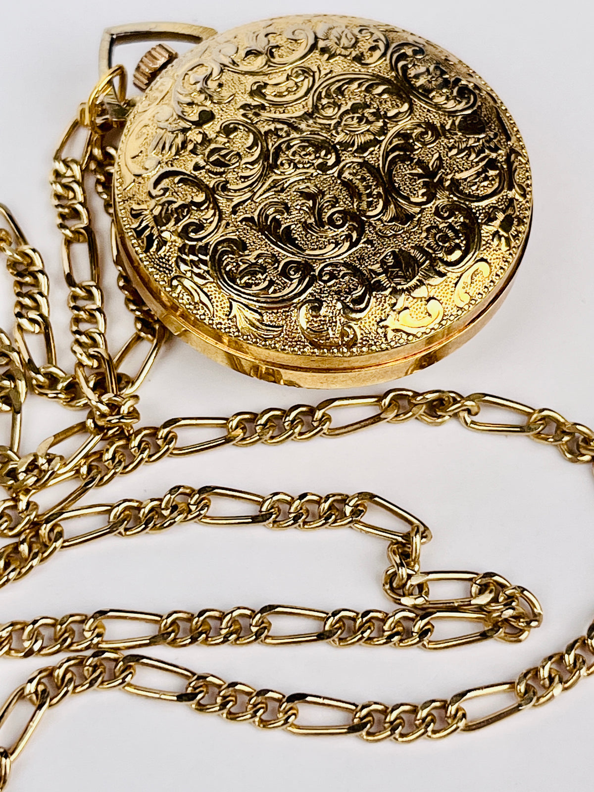 Vintage Watch Necklace with Swiss Movement