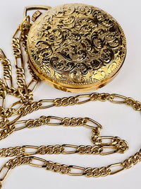Vintage Watch Necklace with Swiss Movement