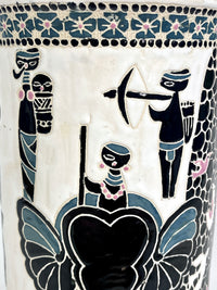 Mid-20th Century Ceramic Umbrella Stand