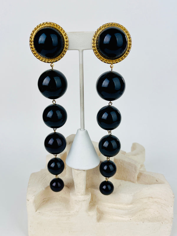 Vintage Oversized Bead Earrings