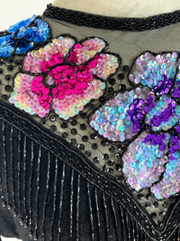 Vintage Wool & Sequin Sweater Dress